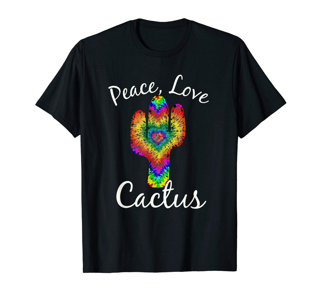 Peace Love Cactus Funny Tie Dye T-Shirt - Custom Art Print for Adults - T-Shirt, Sweatshirt, Hoodie