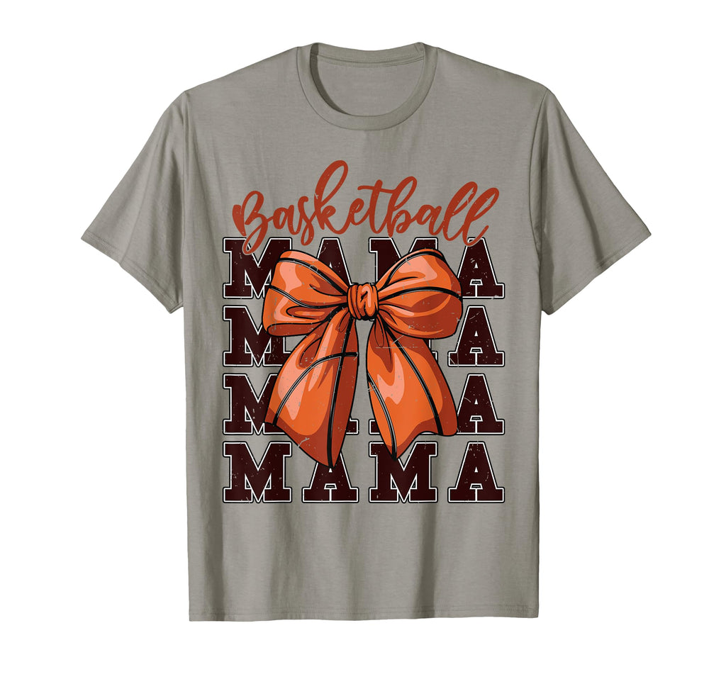 Basketball Mama Coquette Bow Game T-Shirt - Fun Novelty Design for Adults - T-Shirt, Sweatshirt, Hoodie