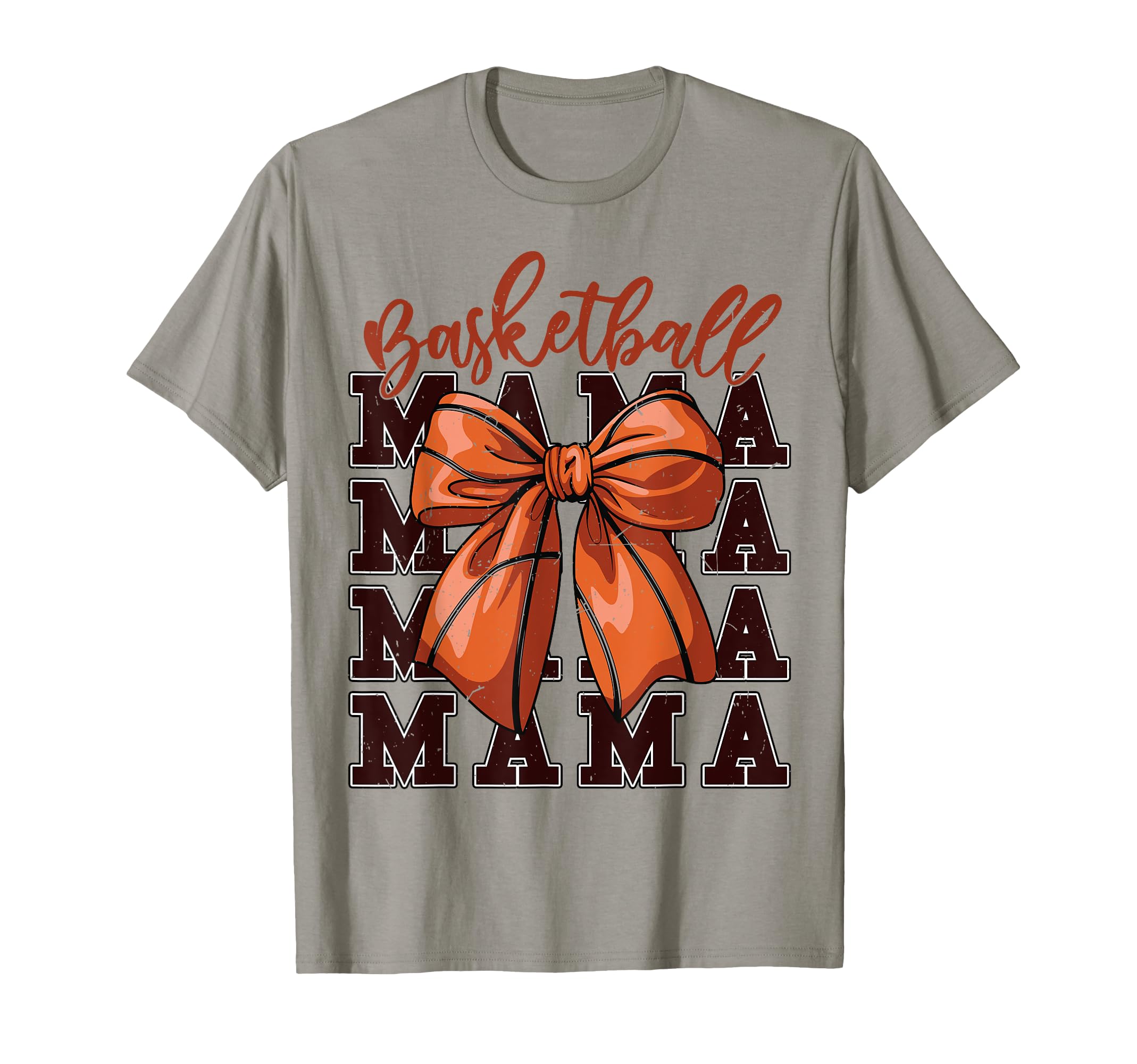 Basketball Mama Coquette Bow Game T-Shirt - Fun Novelty Design for Adults - T-Shirt, Sweatshirt, Hoodie