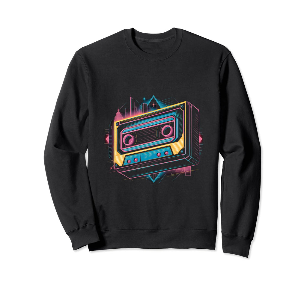 Cassette Tape Sweatshirt - Unique Graphic for Adults - T-Shirt, Sweatshirt, Hoodie