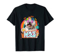 Hippie Bichons Frise Dog 60S 70S T-Shirt - Fun Novelty Design for Adults - T-Shirt, Sweatshirt, Hoodie