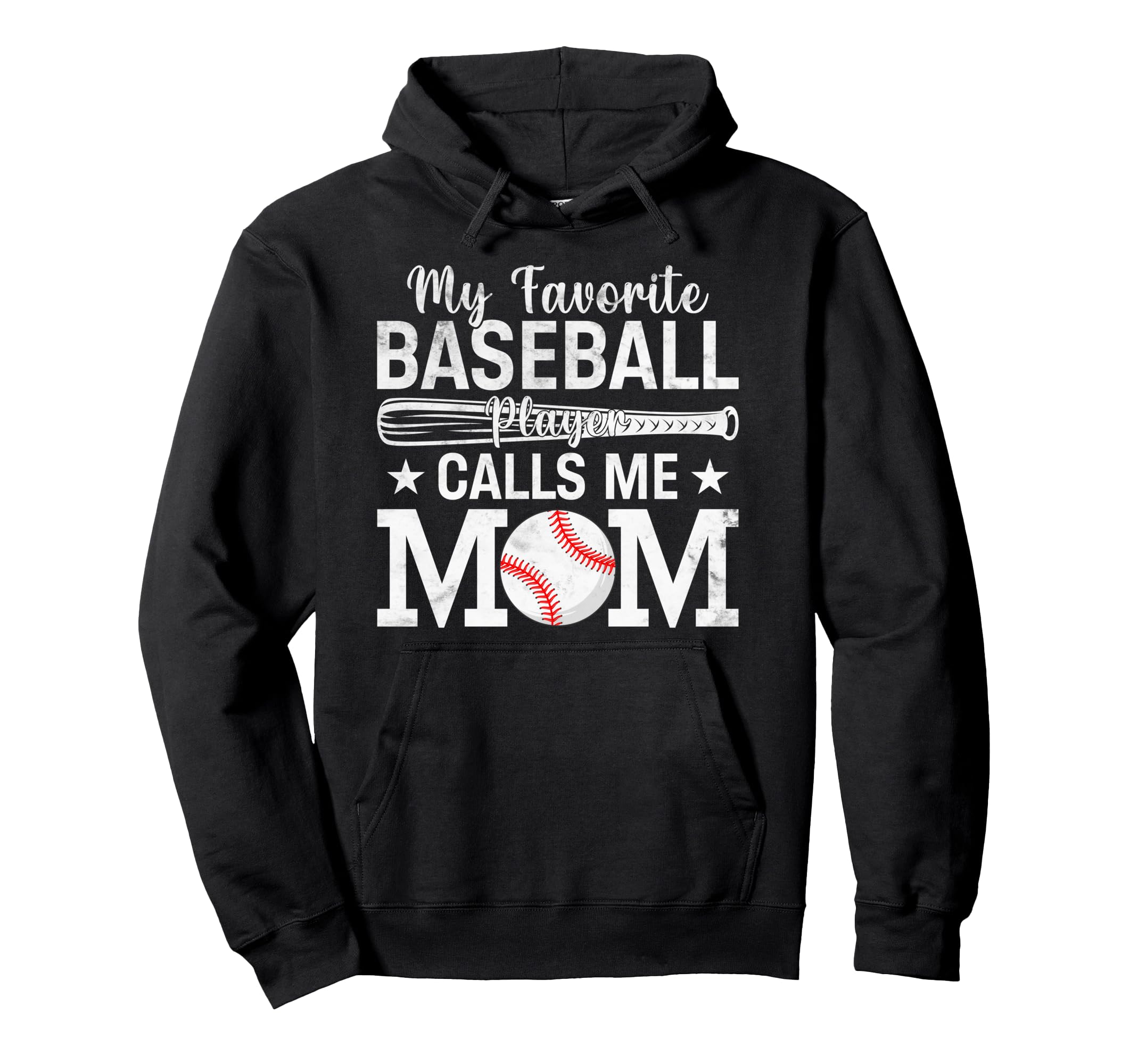 My Favorite Baseball Player Calls Me Mom Hoodie - Custom Art Print Unisex - T-Shirt, Sweatshirt, Hoodie