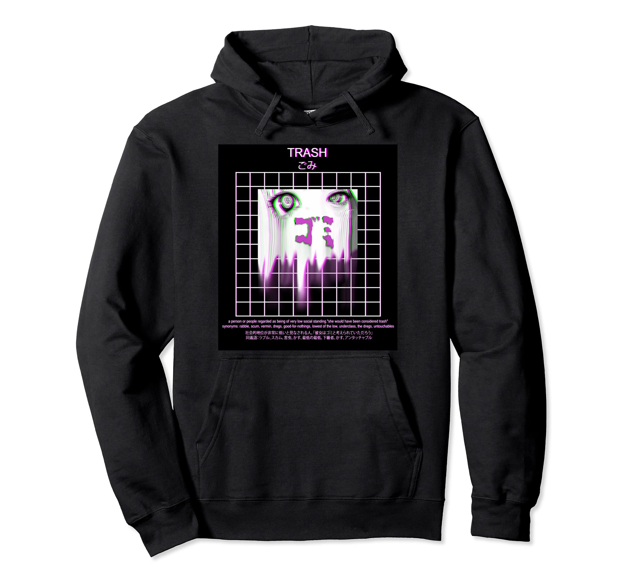 Vaporwave Aesthetic Anime Manga Japanese Hoodie - Aesthetic Graphic Unisex - T-Shirt, Sweatshirt, Hoodie