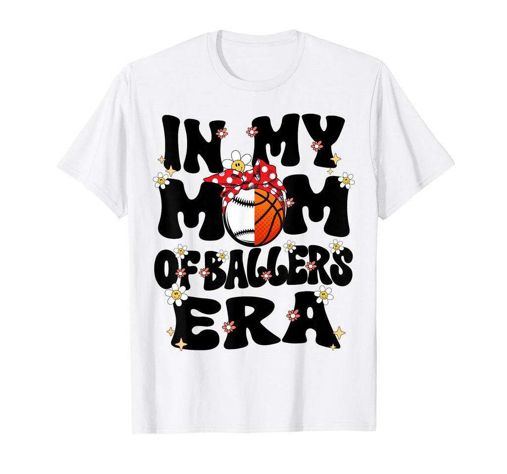 My Mom Ballers Era Groovy Baseball T-Shirt - Unique Graphic Men Women - T-Shirt, Sweatshirt, Hoodie
