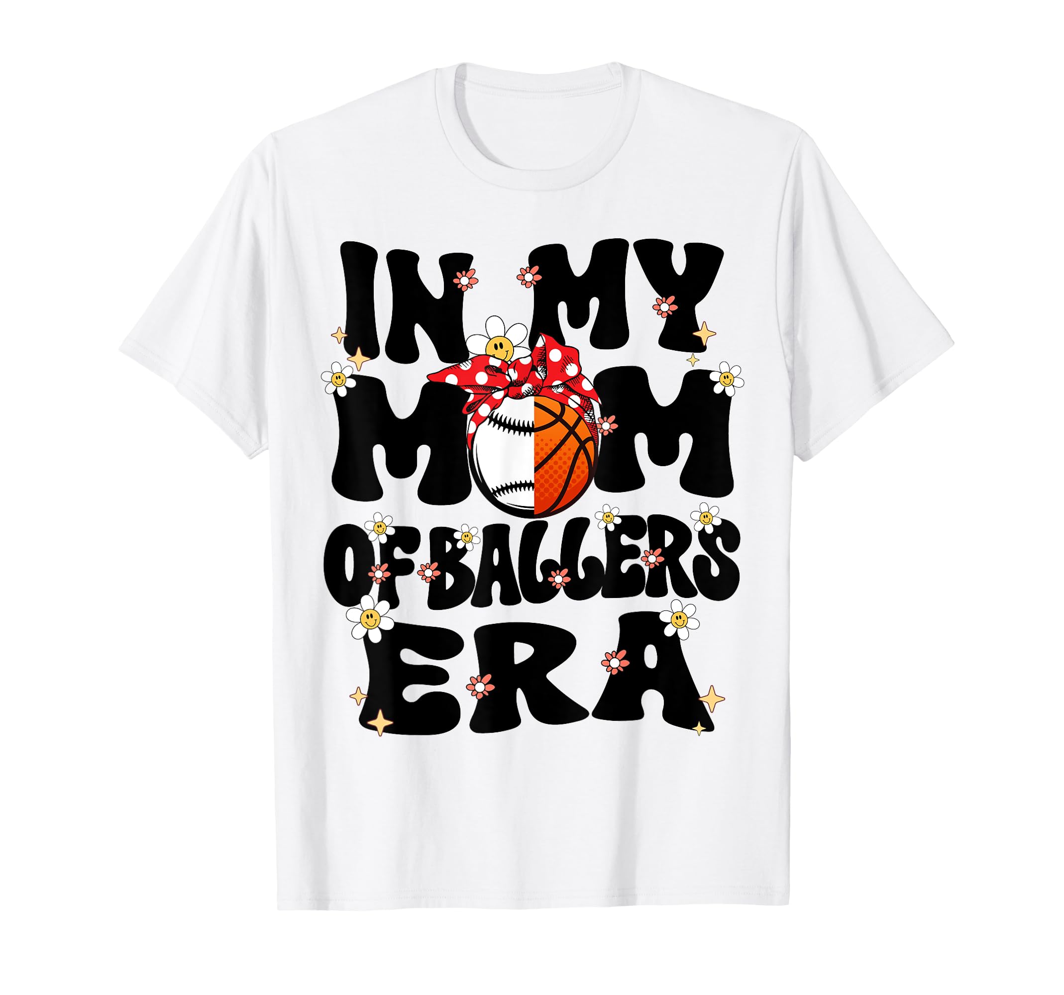 My Mom Ballers Era Groovy Baseball T-Shirt - Unique Graphic Men Women - T-Shirt, Sweatshirt, Hoodie