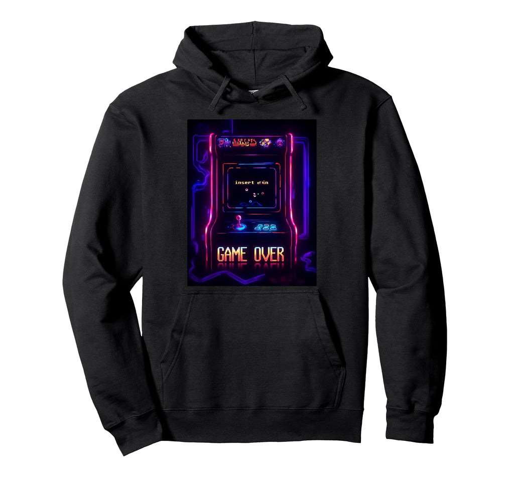 Gaming Arcade Game Over Play Hoodie - Casual Everyday Wear for Adults - T-Shirt, Sweatshirt, Hoodie