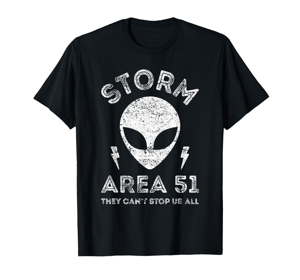 Storm Area 51 See Aliens Raid Ufo T-Shirt - Unique Graphic for Adults - T-Shirt, Sweatshirt, Hoodie