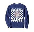 Groovy My Baseball Aunt Era Sweatshirt - Custom Art Print for Adults - T-Shirt, Sweatshirt, Hoodie