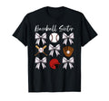 Baseball Sister Coquette Bow Cheer T-Shirt - Novelty Apparel Unisex - T-Shirt, Sweatshirt, Hoodie