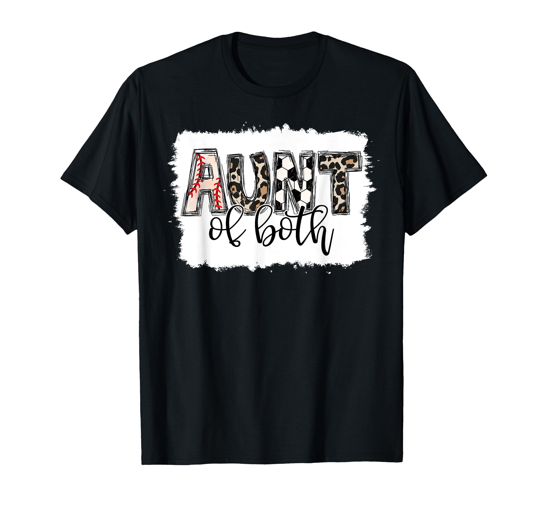 Baseball And Soccer Aunt Both Nephew T-Shirt - Custom Art Print Unisex - T-Shirt, Sweatshirt, Hoodie