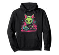 Kawaii Cat Dj Japanese Edm Y2K Aesthetic 4 Hoodie - Novelty Apparel Unisex - T-Shirt, Sweatshirt, Hoodie