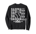 Baseball Vibes Baseball Mom Sweatshirt - Minimalist Print for Adults - T-Shirt, Sweatshirt, Hoodie