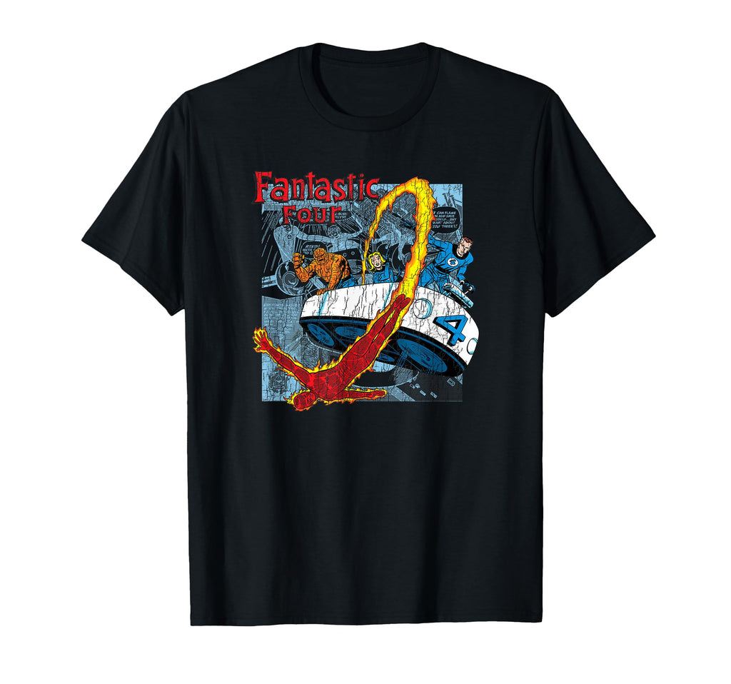 Marvel Fantastic Four Comic Shot T-Shirt - Aesthetic Graphic Unisex - T-Shirt, Sweatshirt, Hoodie