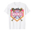 Baseball Mama Coquette Bow Game Day T-Shirt - Novelty Apparel Unisex - T-Shirt, Sweatshirt, Hoodie