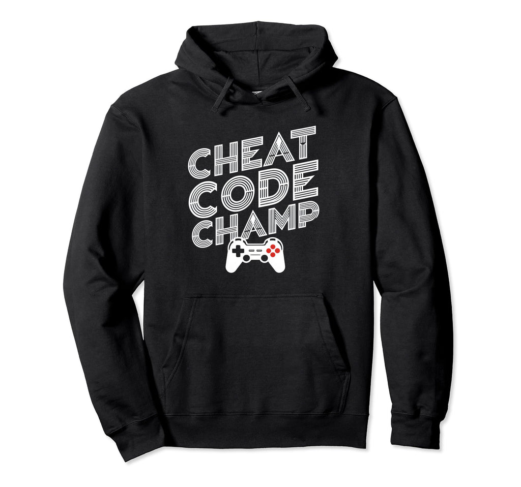 Gamer 80S 90S Arcade Cheat Code Gaming Hoodie - Aesthetic Graphic Unisex - T-Shirt, Sweatshirt, Hoodie