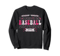 Groovy Baseball Mom Proud Baseball Sweatshirt - Trendy Graphic for Adults - T-Shirt, Sweatshirt, Hoodie