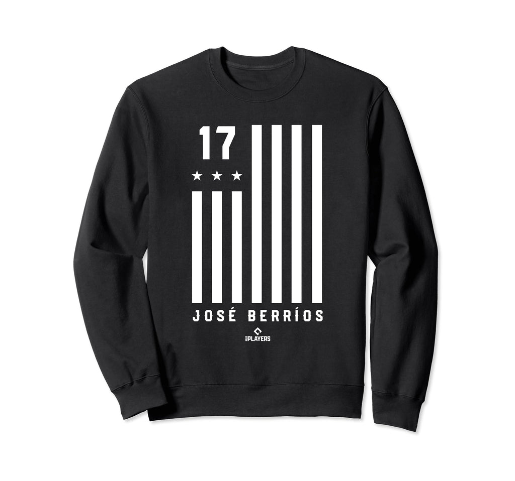 Jose Berrios Flag Patriotic Toronto Sweatshirt - Trendy Graphic Men Women - T-Shirt, Sweatshirt, Hoodie