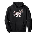Checkered Coquette Bow Baseball Hoodie - Casual Everyday Wear Men Women - T-Shirt, Sweatshirt, Hoodie