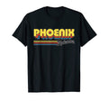 Phoenix Arizona Stripes 70S Typography T-Shirt - Trendy Graphic Men Women - T-Shirt, Sweatshirt, Hoodie