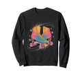 Roller Skate Vibes 80S Colorful Sweatshirt - Fun Novelty Design for Adults - T-Shirt, Sweatshirt, Hoodie