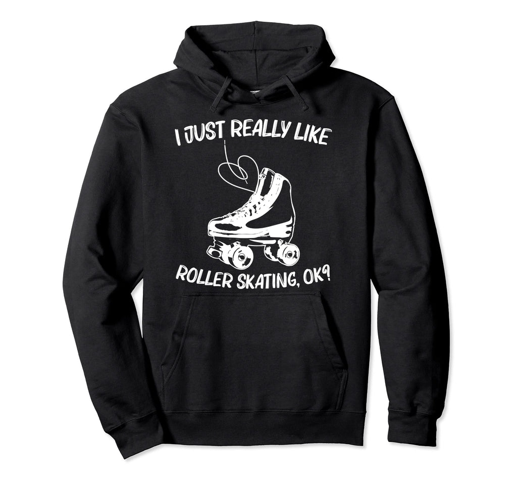 Roller Skating Disco Derby Skates Hoodie - Graphic Print Men Women - T-Shirt, Sweatshirt, Hoodie