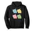 Big Floppa Meme Cat Vaporwave Aesthetic Hoodie - Graphic Print Unisex - T-Shirt, Sweatshirt, Hoodie