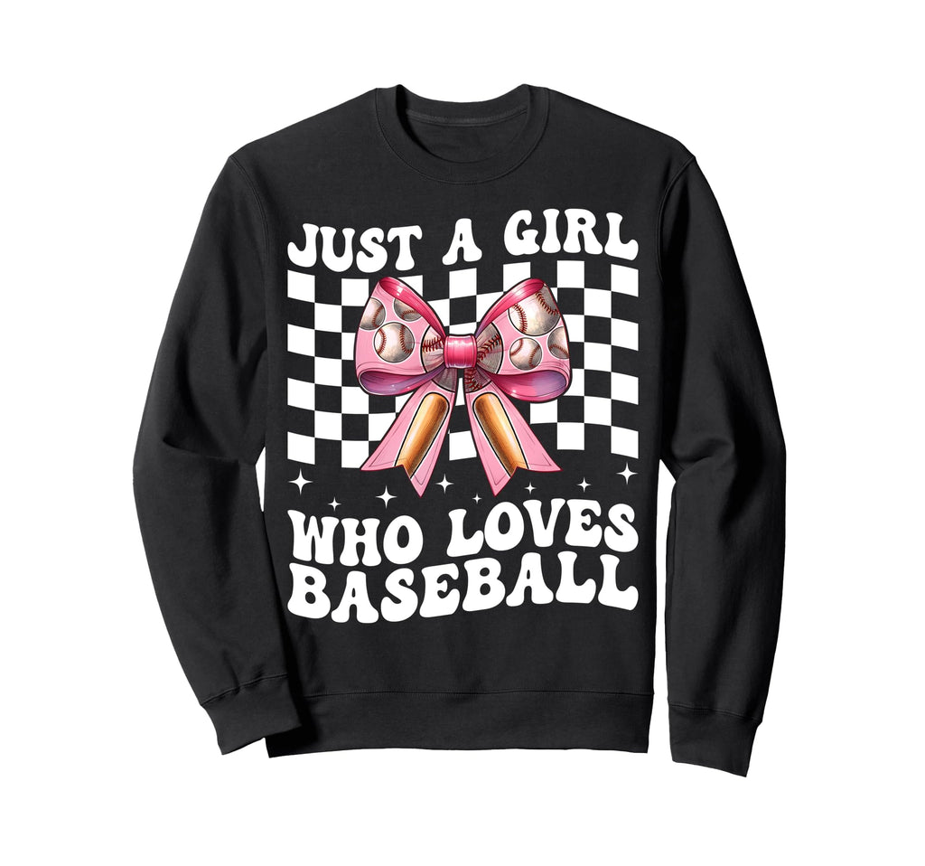 Just Who Loves Baseball Mom Mothers Sweatshirt - Graphic Print for Adults - T-Shirt, Sweatshirt, Hoodie