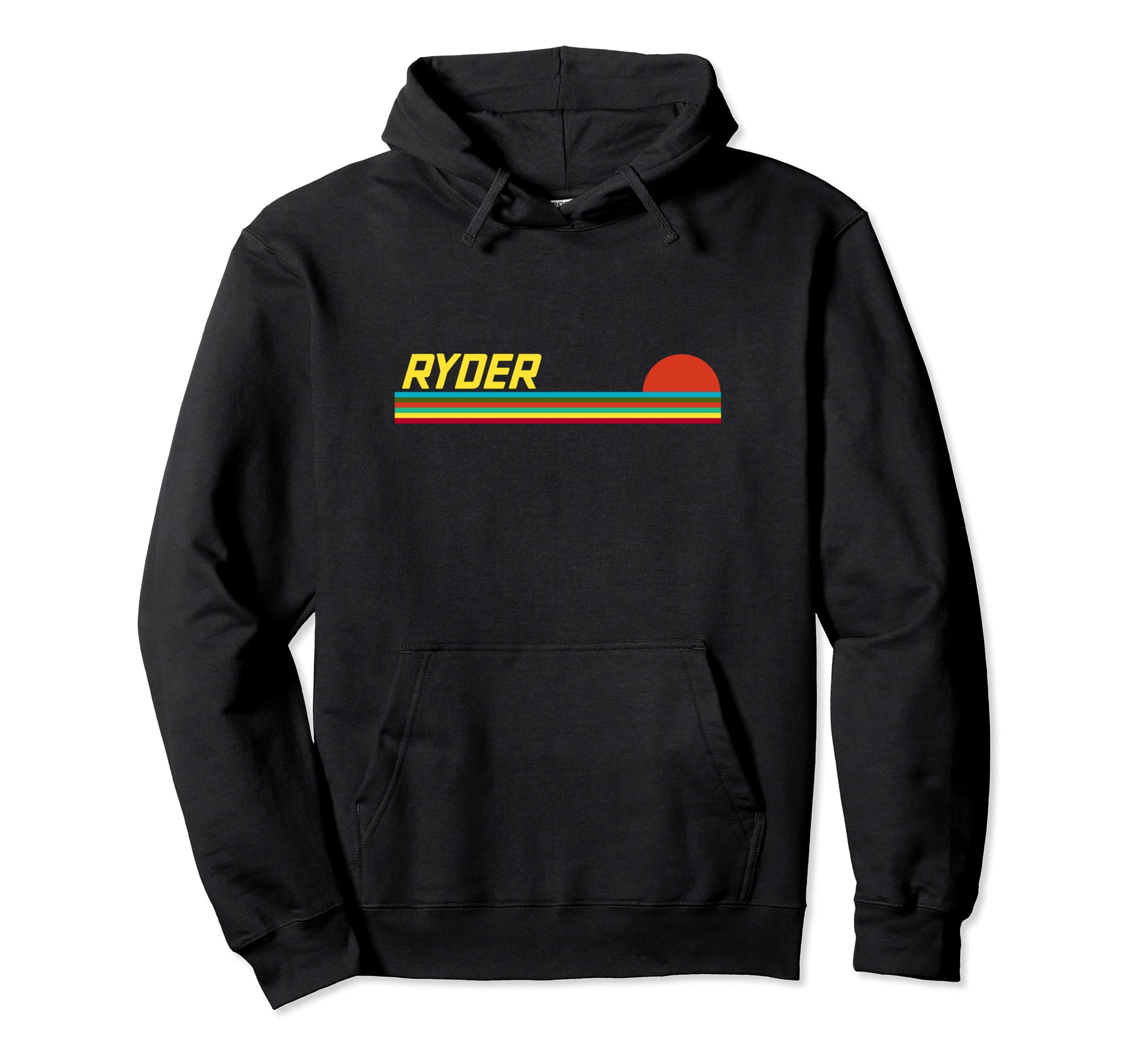 Ryder First Name Logo Sunset Surfer Ryder Hoodie - Trendy Graphic Men Women - T-Shirt, Sweatshirt, Hoodie