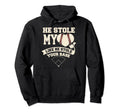 He Stole My Heart Stole Your Base Hoodie - Aesthetic Graphic for Adults - T-Shirt, Sweatshirt, Hoodie