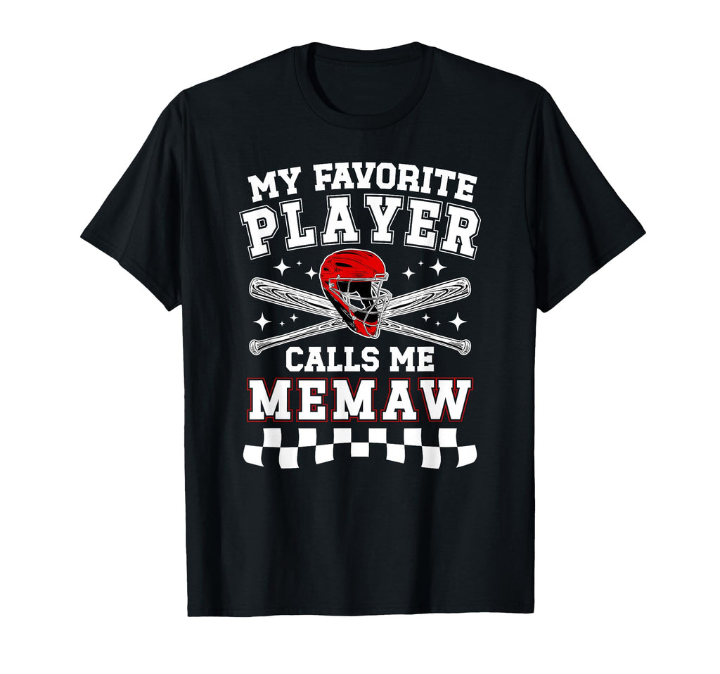 Proud Baseball Memaw Baseball Player Memaw T-Shirt - Trendy Graphic Unisex - T-Shirt, Sweatshirt, Hoodie