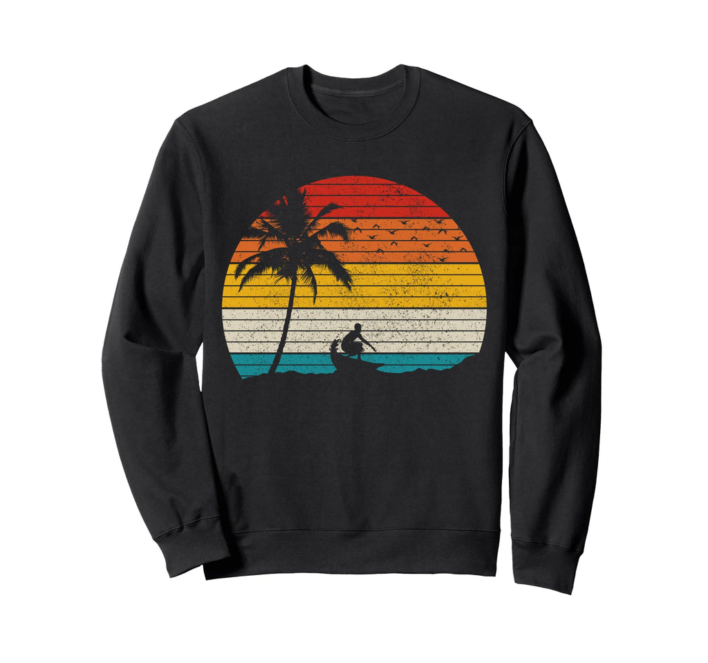 Surfer Surfing Beach Surf Sweatshirt - Custom Art Print for Adults - T-Shirt, Sweatshirt, Hoodie
