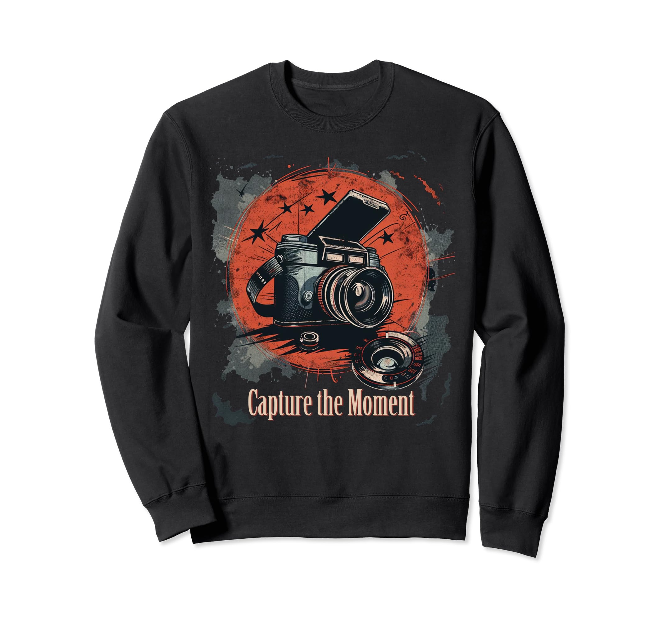 Capture Moment Camera Photography Sweatshirt - Streetwear Style Men Women - T-Shirt, Sweatshirt, Hoodie