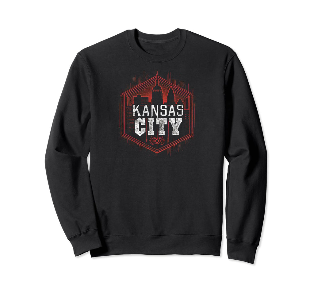 Kansas City Grit 90S Grunge Sweatshirt - Custom Art Print Unisex - T-Shirt, Sweatshirt, Hoodie