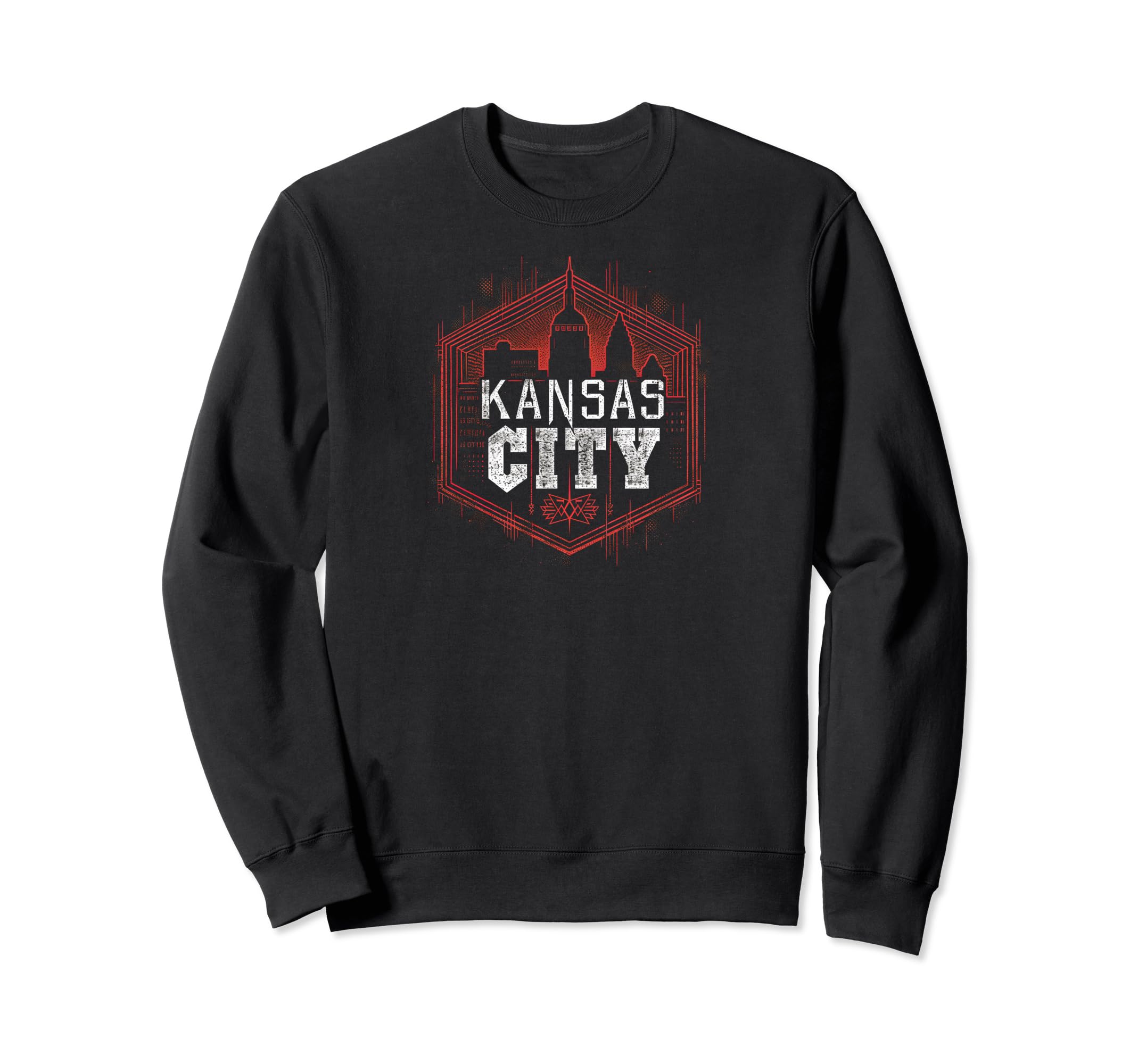 Kansas City Grit 90S Grunge Sweatshirt - Custom Art Print Unisex - T-Shirt, Sweatshirt, Hoodie