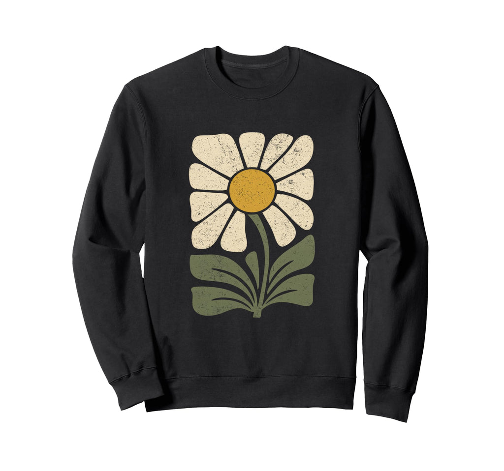 Boho Daisy Flower Wildflower Nature Sweatshirt - Trendy Graphic Unisex - T-Shirt, Sweatshirt, Hoodie