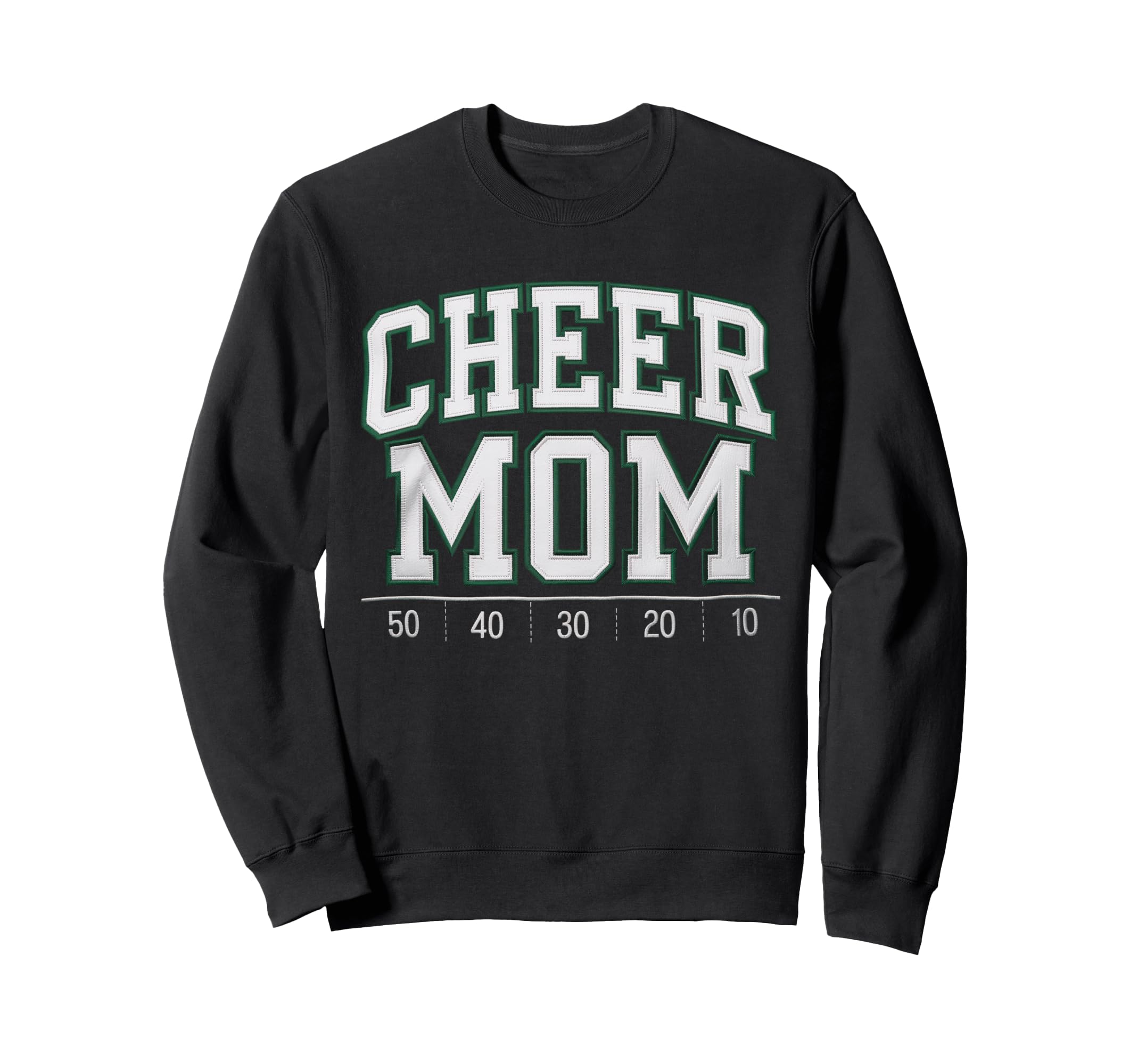 Cheer Mom Mother Bow Cheerleader Game Sweatshirt - Unique Graphic Unisex - T-Shirt, Sweatshirt, Hoodie