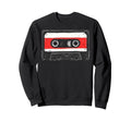 Nostalgic Music Lovers Art Cassette Sweatshirt - Trendy Graphic for Adults - T-Shirt, Sweatshirt, Hoodie