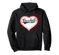 Baseball Mom Swoosh Stitched Heart Hoodie - Custom Art Print Unisex - T-Shirt, Sweatshirt, Hoodie