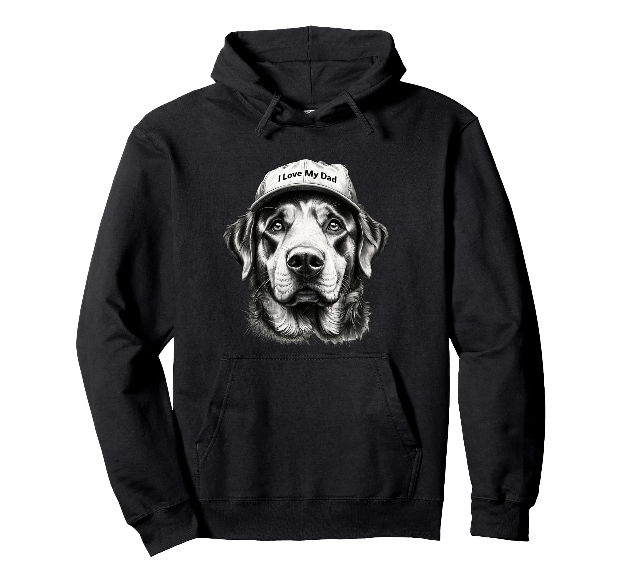 Labrador Retriever Face Portrait Dog Hoodie - Trendy Graphic for Adults - T-Shirt, Sweatshirt, Hoodie