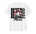 Baseball Mom Baseball Mama Mothers Day T-Shirt - Custom Art Print Unisex - T-Shirt, Sweatshirt, Hoodie