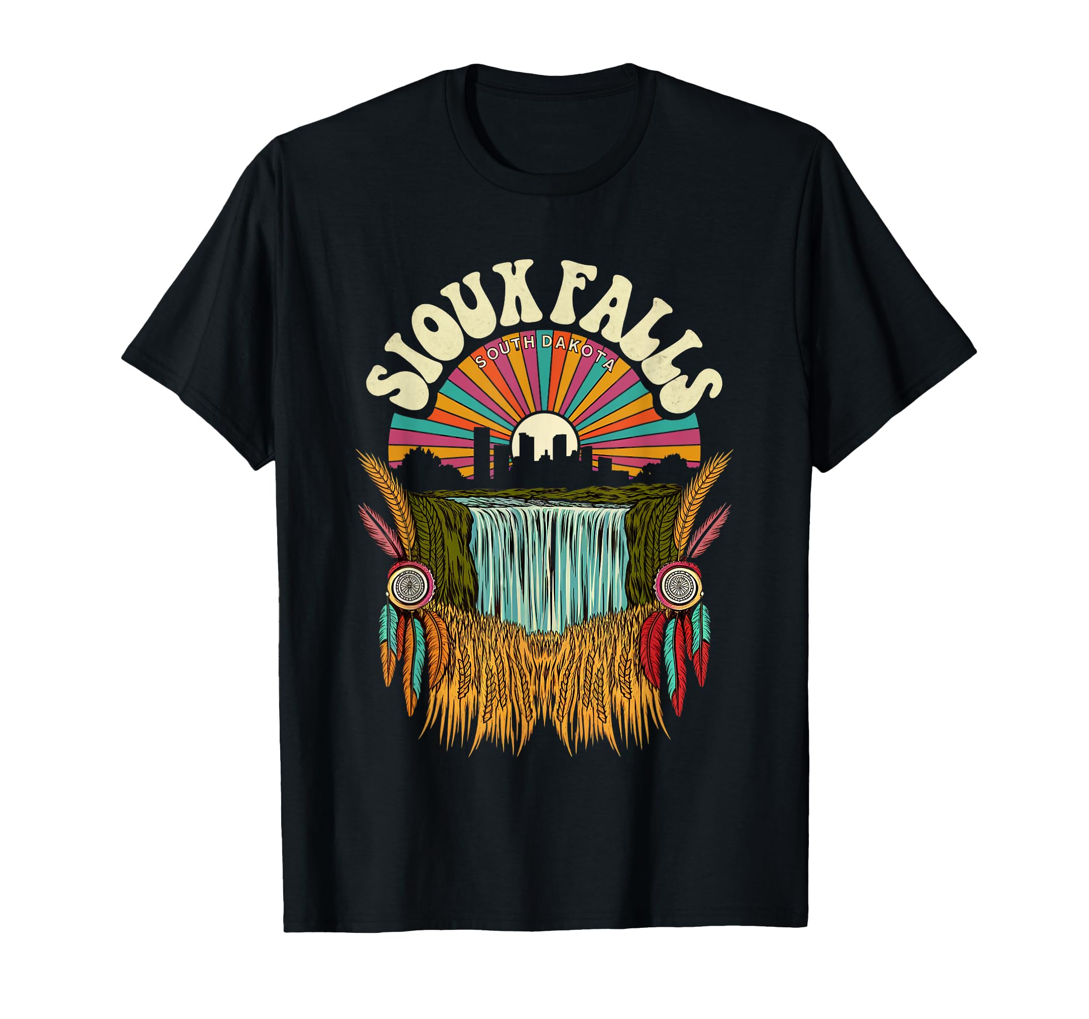 Sioux Falls South Dakota Sunset T-Shirt - Casual Everyday Wear Men Women - T-Shirt, Sweatshirt, Hoodie
