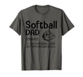 Mens Softball Dad Like Baseball Dad T-Shirt - Custom Art Print Men Women - T-Shirt, Sweatshirt, Hoodie