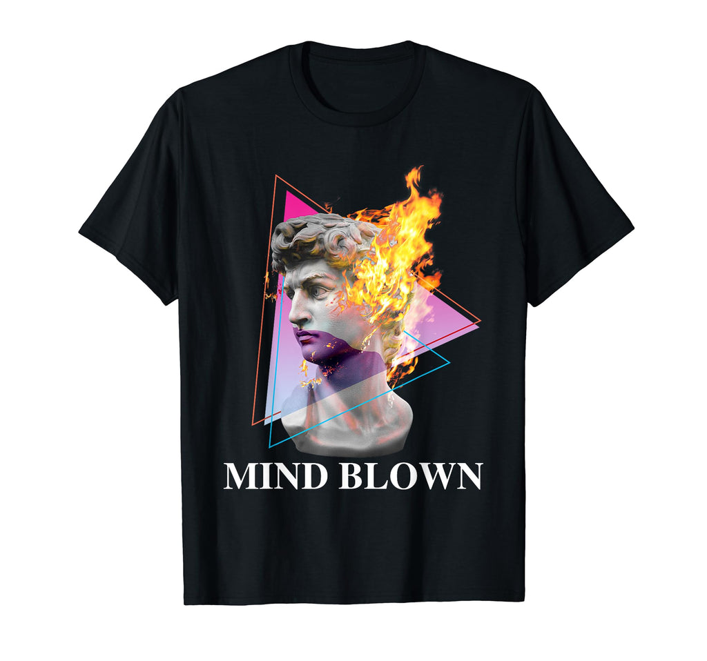 Statue David Ghost Blown Fire T-Shirt - Trendy Graphic for Adults - T-Shirt, Sweatshirt, Hoodie