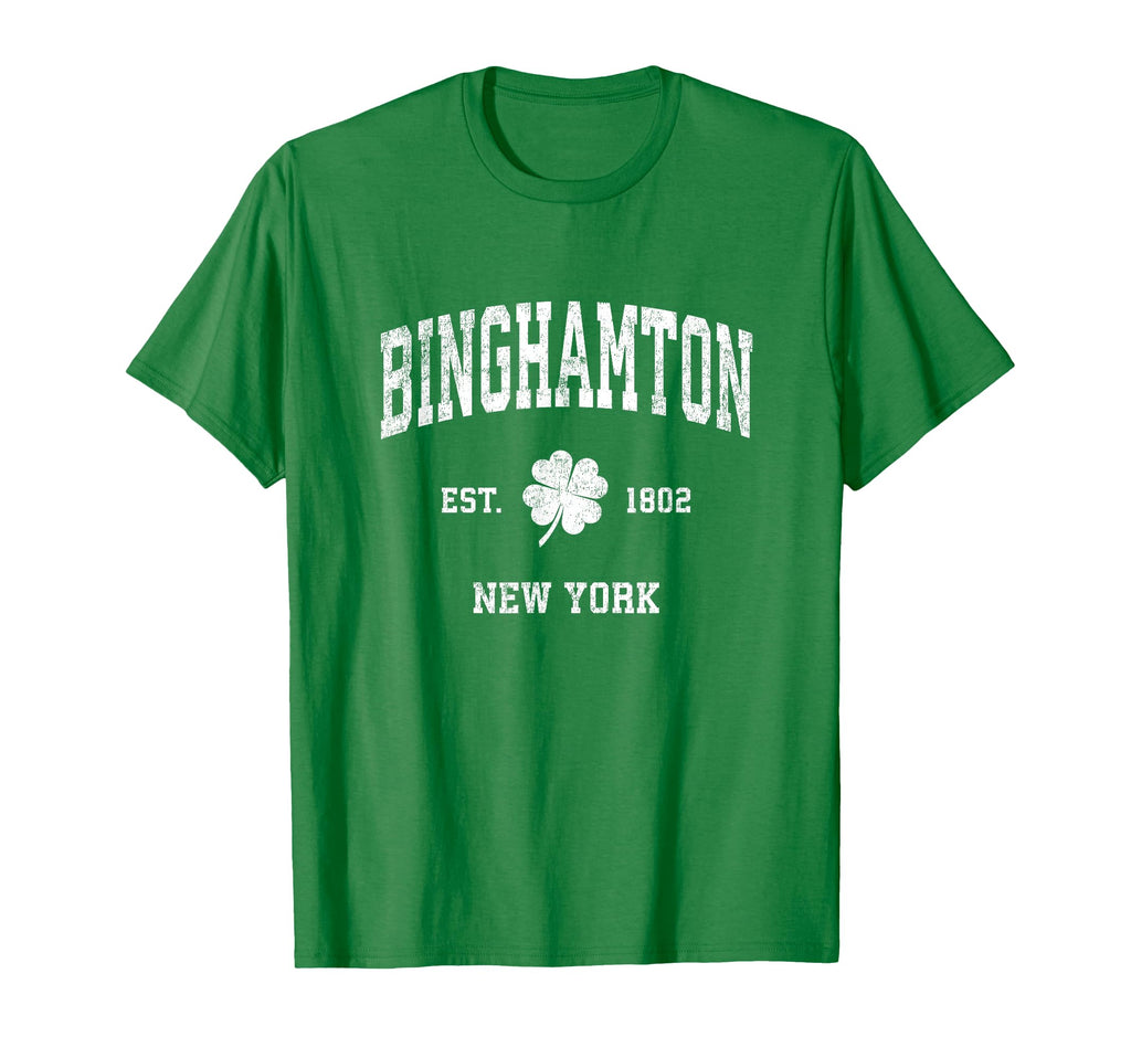 Binghamton New York Shamrock Sports T-Shirt - Streetwear Style for Adults - T-Shirt, Sweatshirt, Hoodie