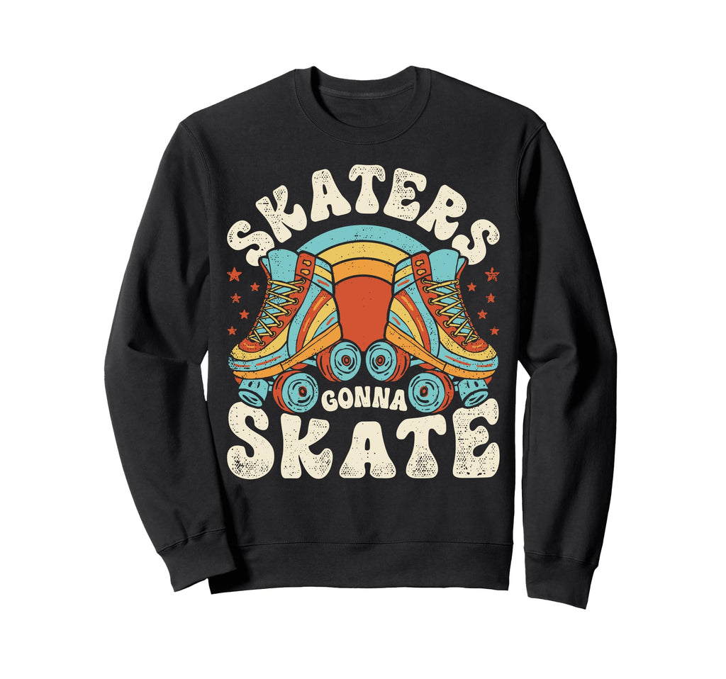 Roller Skating Funny Skaters Sweatshirt - Minimalist Print for Adults - T-Shirt, Sweatshirt, Hoodie