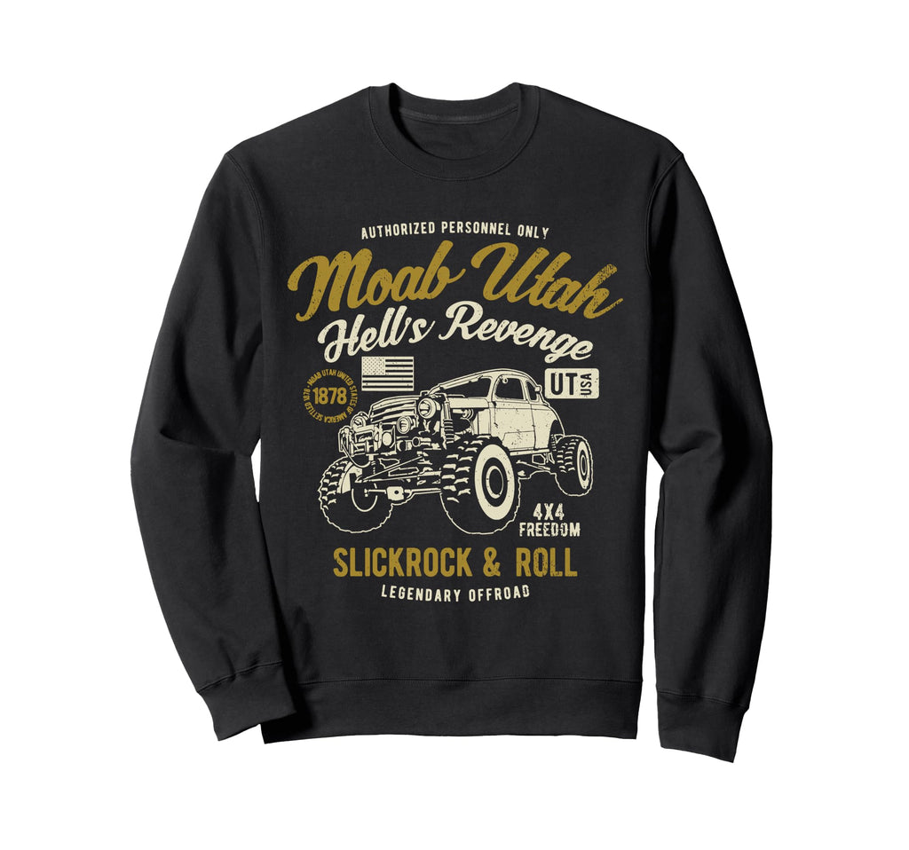 Moab Utah Hells Revenge 4X4 Sweatshirt - Aesthetic Graphic Men Women - T-Shirt, Sweatshirt, Hoodie