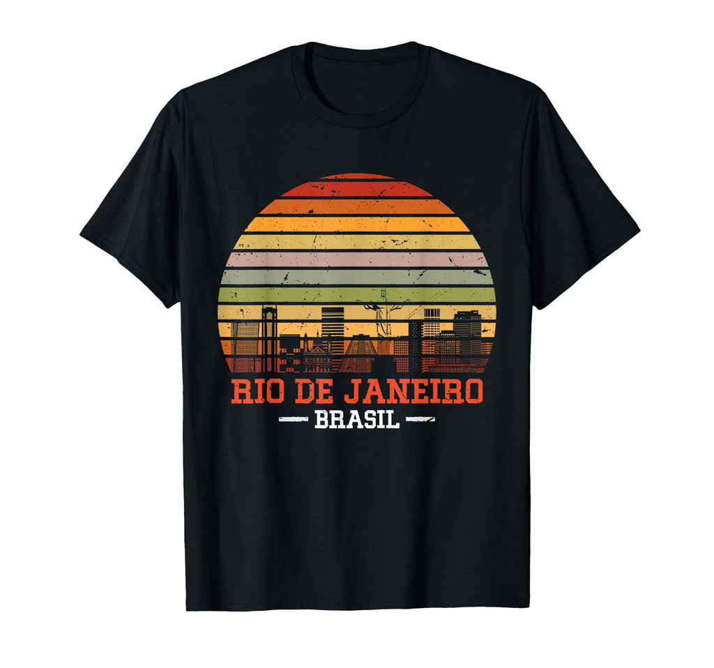 Rio De Janeiro Sunset Skyline Rio De T-Shirt - Trendy Graphic for Adults - T-Shirt, Sweatshirt, Hoodie