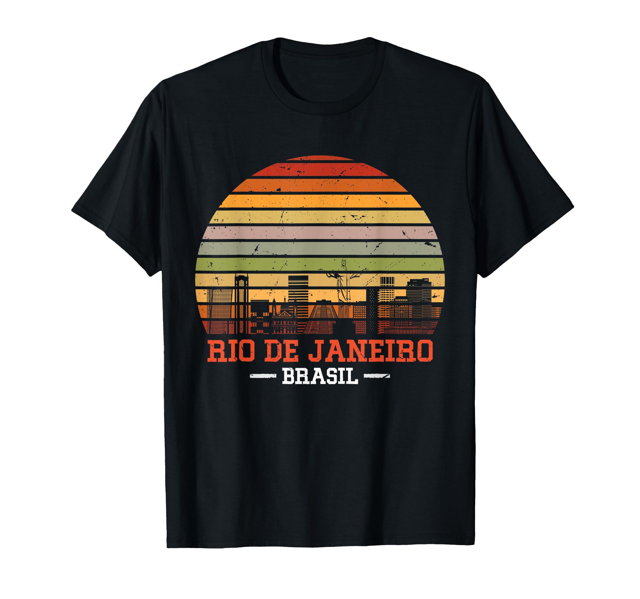 Rio De Janeiro Sunset Skyline Rio De T-Shirt - Trendy Graphic for Adults - T-Shirt, Sweatshirt, Hoodie