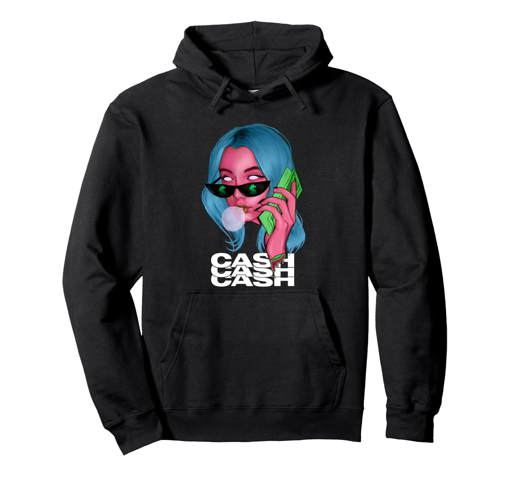 Cash Sad Aesthetic Edgy Streetwear Hoodie - Trendy Graphic Men Women - T-Shirt, Sweatshirt, Hoodie