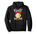 Ball Mom Softball Baseball Headband Hoodie - Aesthetic Graphic Men Women - T-Shirt, Sweatshirt, Hoodie
